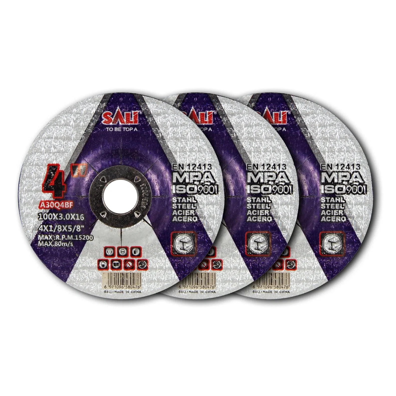 Sali 4.5inch 115*3.0*22mm Professonal Quality Metal Grinding Disc