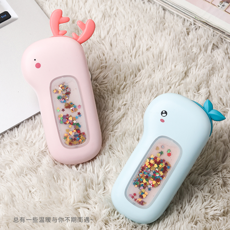 Portable USB Charging Cartoon Hand Warmers Mini Power Bank for Home Office Use Portable Quicksand Hand Warmers