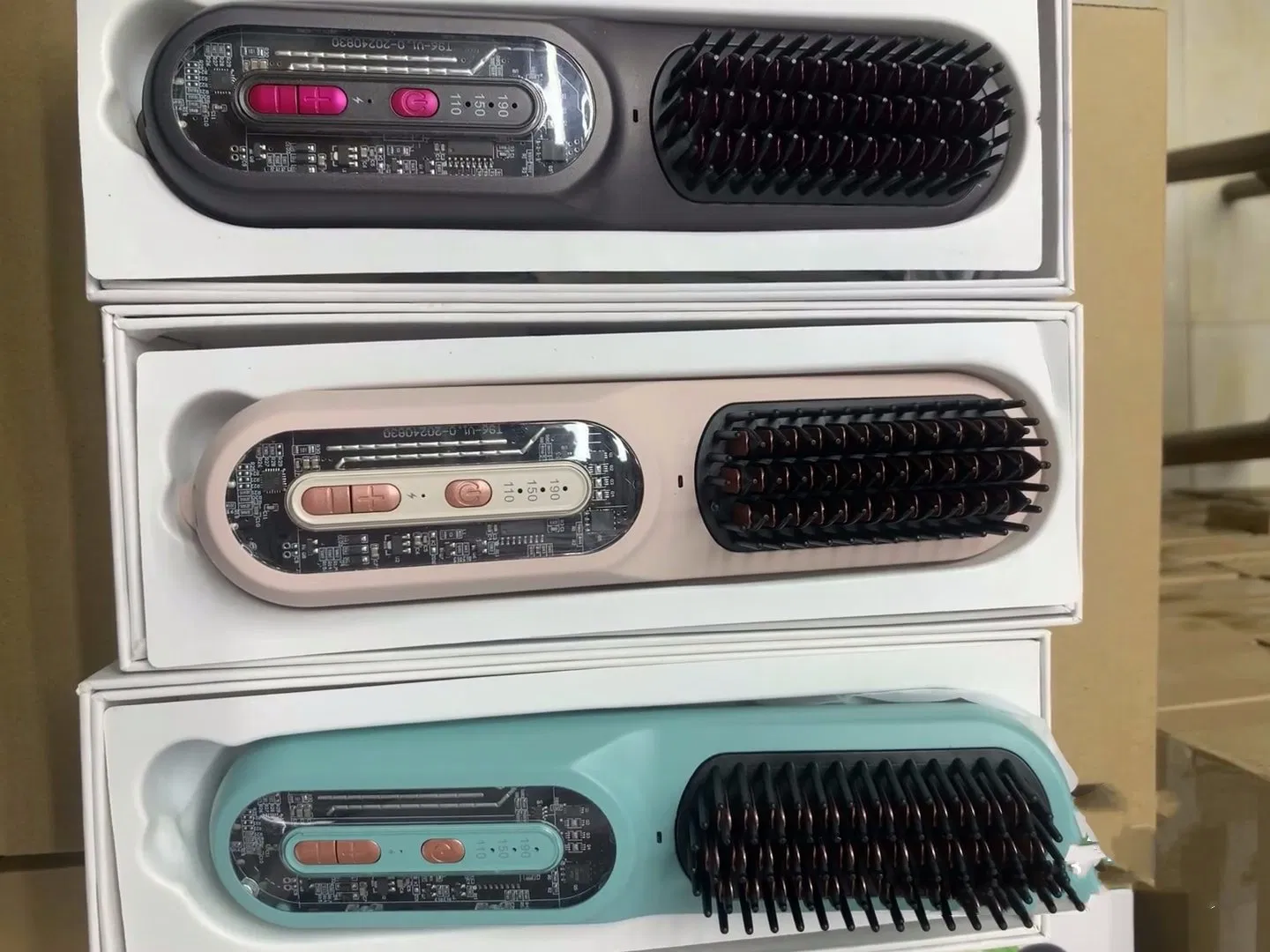 Top Quality Fast Charging Type C Rechargeablehair Electronic Brush Straightener