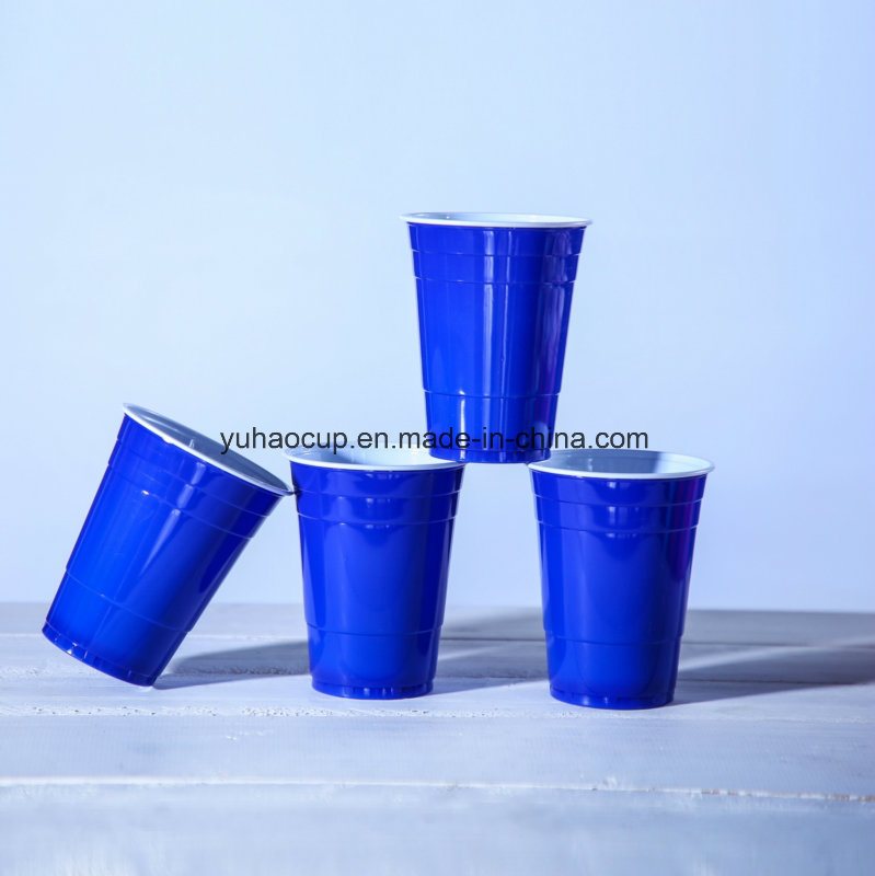 Hot Sales 16oz Red Plastic PS Drinking Cup