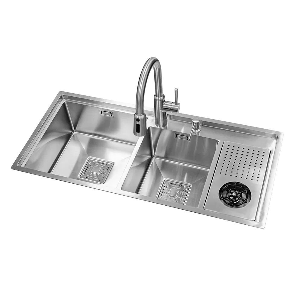 Easy Install Stainless Steel Bowls Rectangular Washing Basin Kitchen Sink