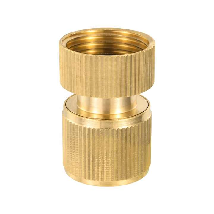 Copper 1/2 Inner Turn 3/4 Washing Machine Faucet Connector Snap Automatic Water Stop Valve Inlet Pipe Adapter