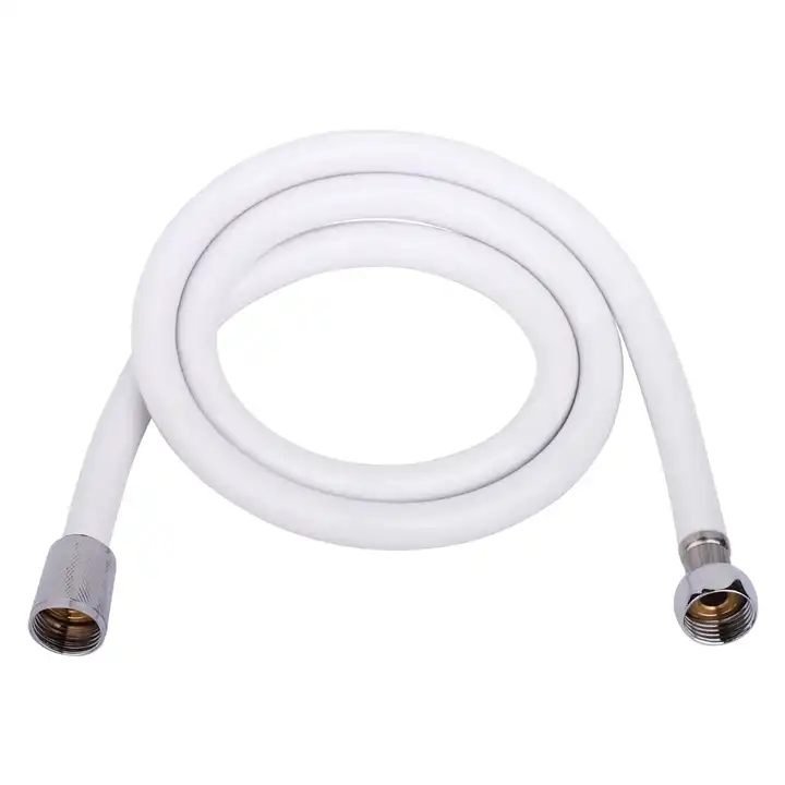 White 1.5m Flexible PVC Shower Hose for Hand Shower