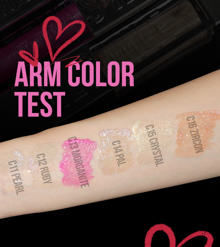 Профессиональный блеск для губ с блестками и эффектом пухлых губ