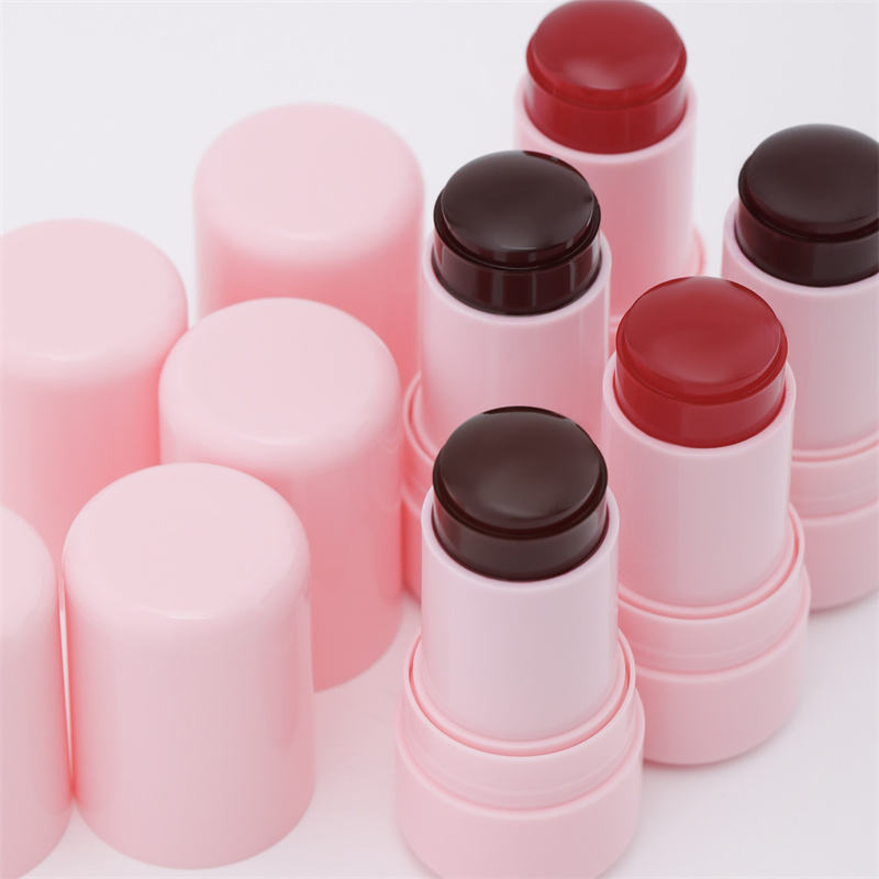 6 Colors Jelly Liquid Blush Stick Make Your Own Pink Low MOQ Private Label Custom Cheek Blush Stick Cream Makeup Blush Stick