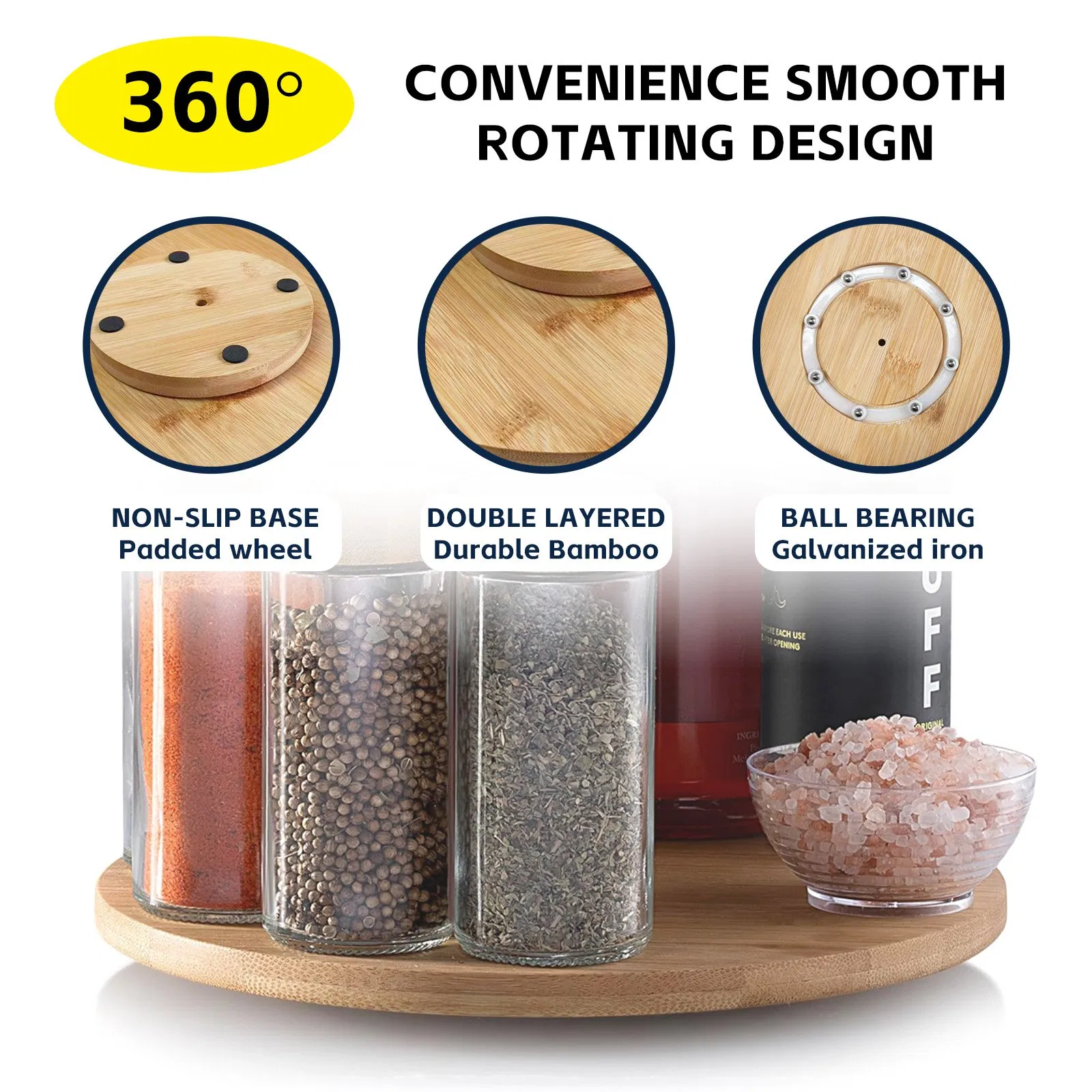 Natural Bamboo Serving Tray: Elegant Handcrafted Reusable Durable Organic Wooden Dining Tableware for Home Decor and Entertaining.