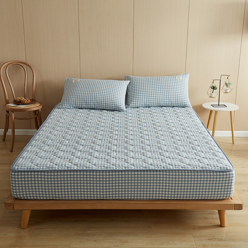 White Fitted Sheet Bamboo Cotton Terry Waterproof Cover Mattress Protector