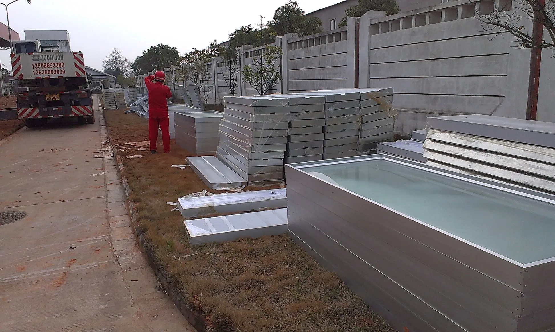 Perforated Metal Highway Noise Barrier Fence Outdoor Sound Barrie