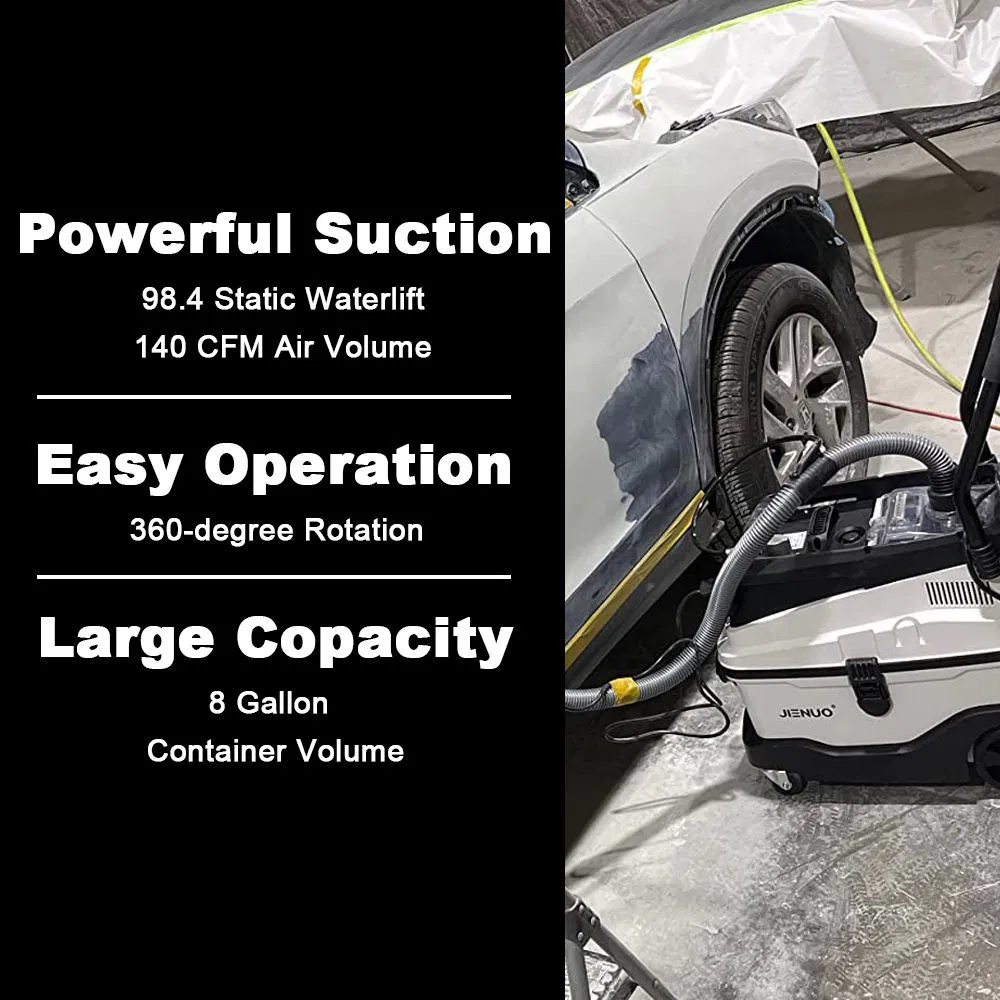 16oow Semi Automatic Vacuum Cleaner for Commercial Car Repair with Airtool Connector