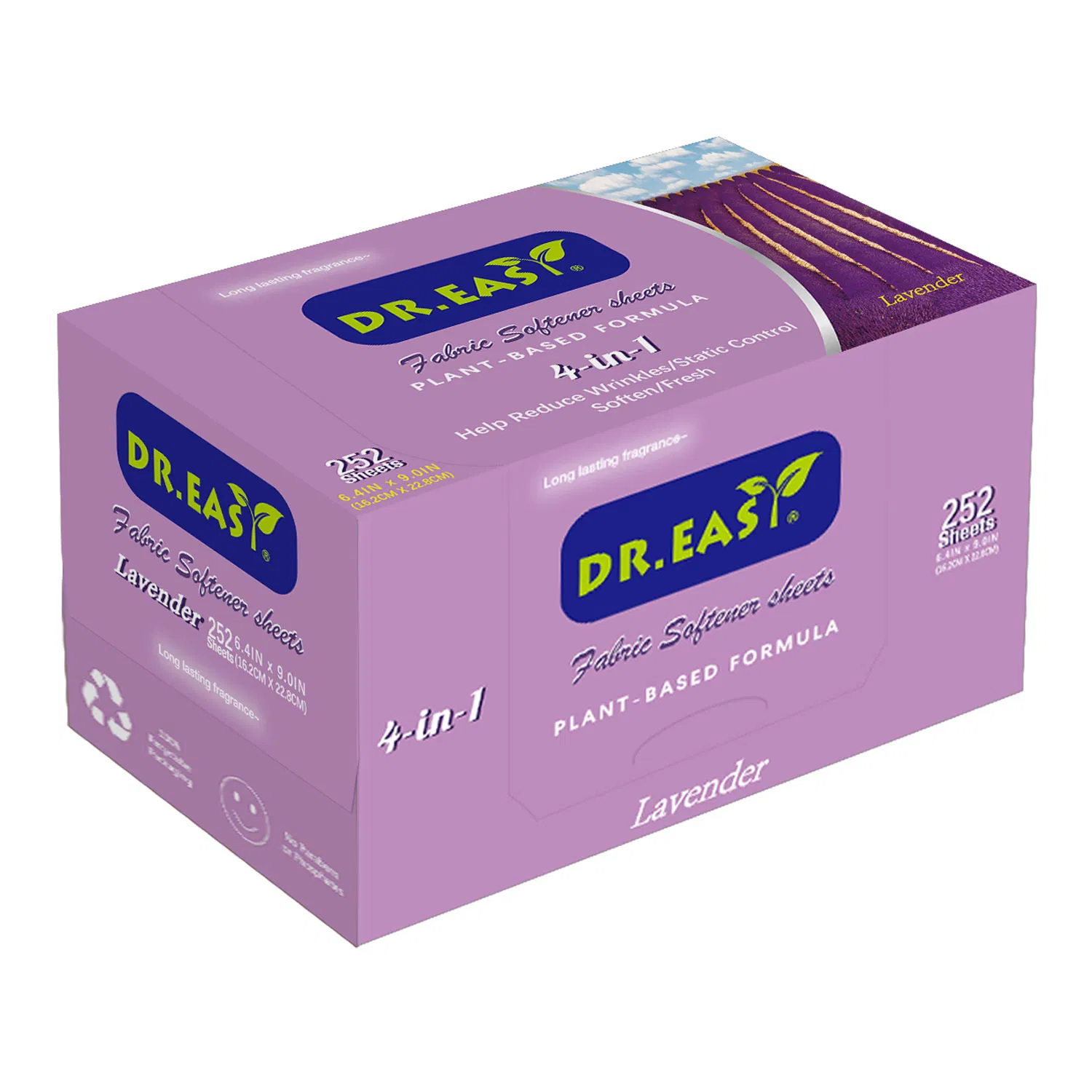 Biodegradable Fabric Softener Dryer Sheet Last Long Fragrance