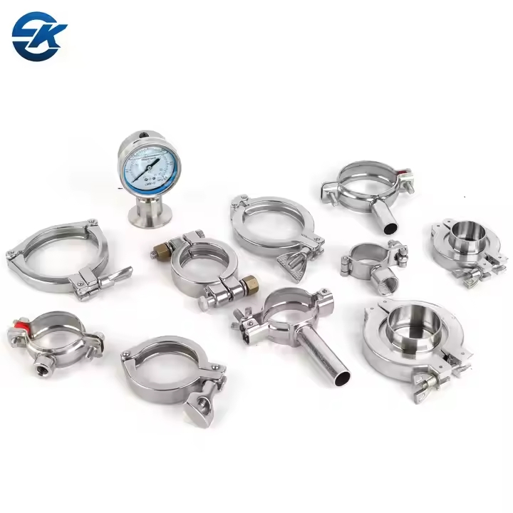China 304 316L Stainless Steel Sanitary DIN 3A Pipe Clamp for Union Set