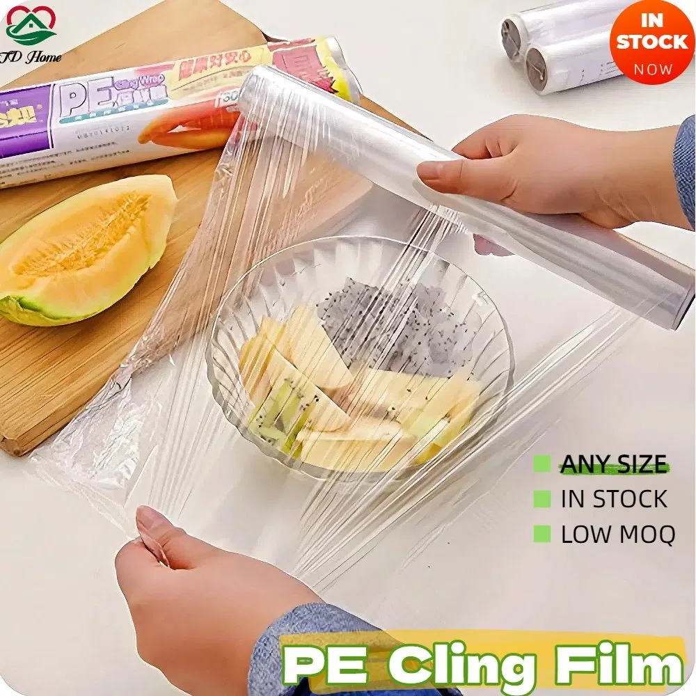 Transparent PE Food Wrapping Cling Film 25cm 30cm 40cm 45cm 50cm