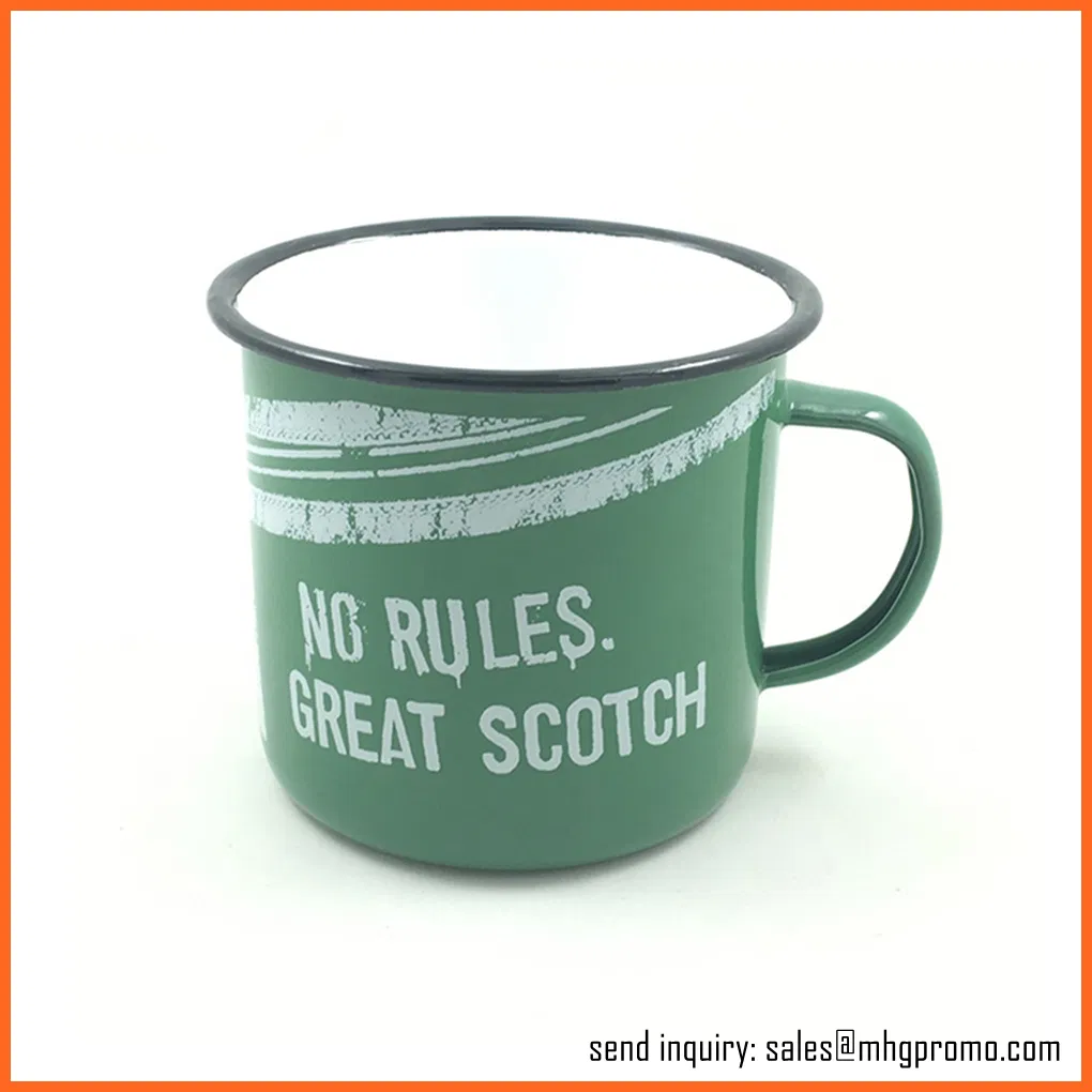 Cast Iron Metal Type Steel Enamel Camp Mug
