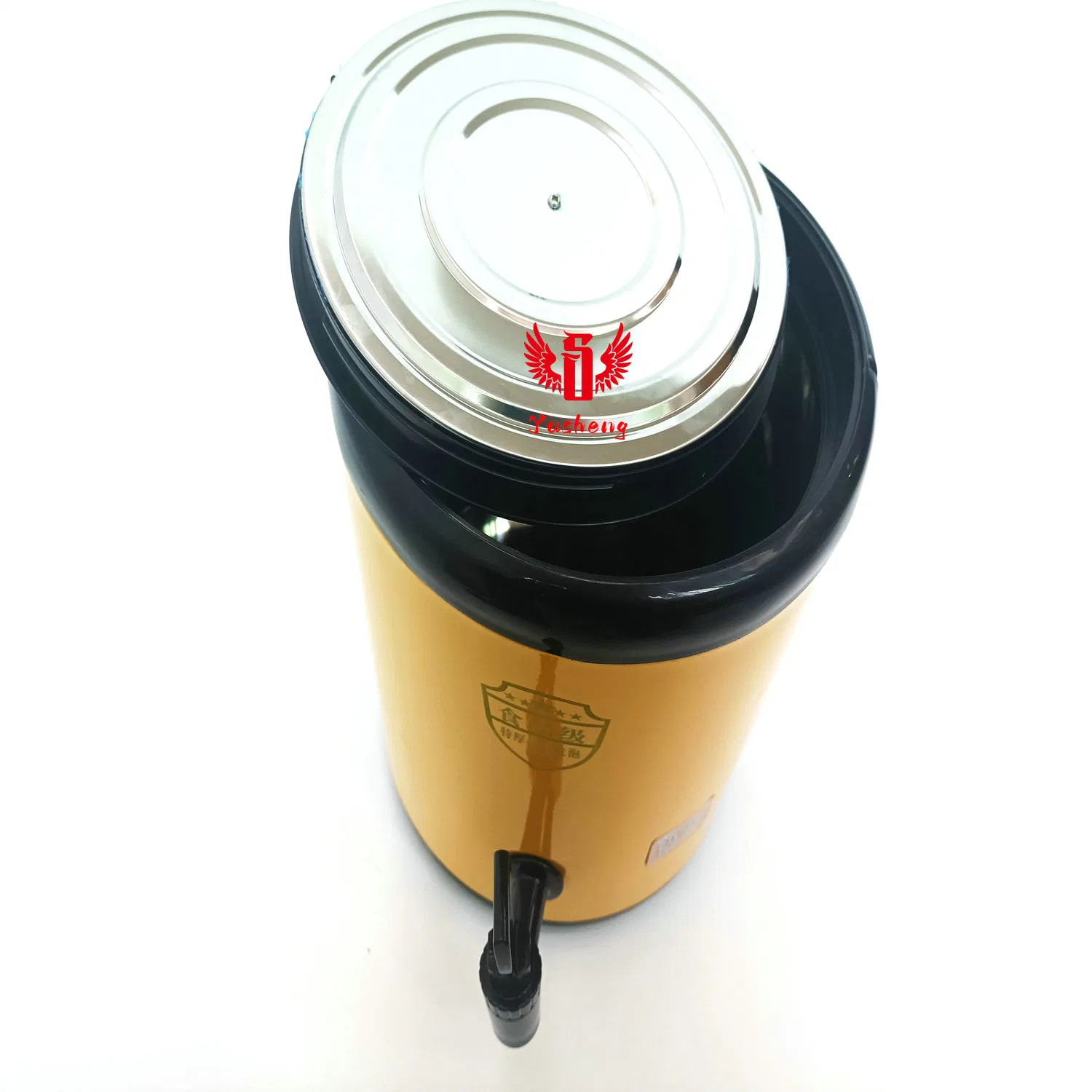 Yellow Stainless Steel Colored Juice Dispenser, Milk Tea Pot Coffee Bucket China