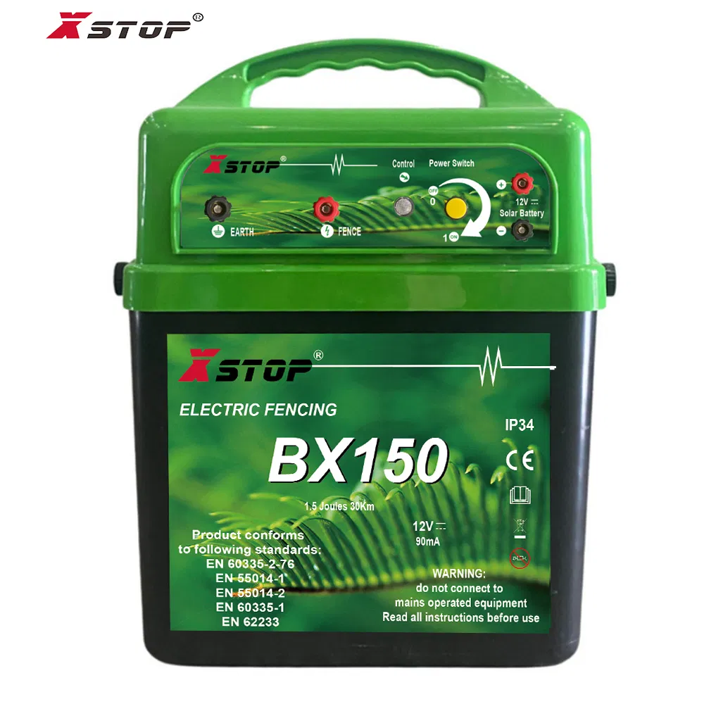 Dul Purpose Security Electric Fence Energizer 30 Km DC 12V Assembly 1.5 Joule for Livestock