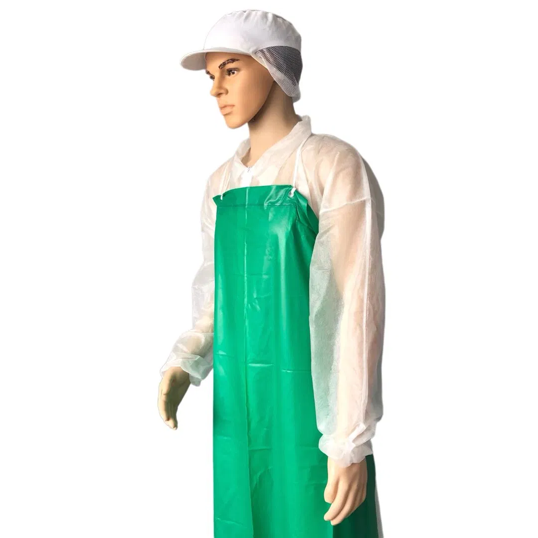 Vinyl PVC Apron with Buckles and Lace UPS