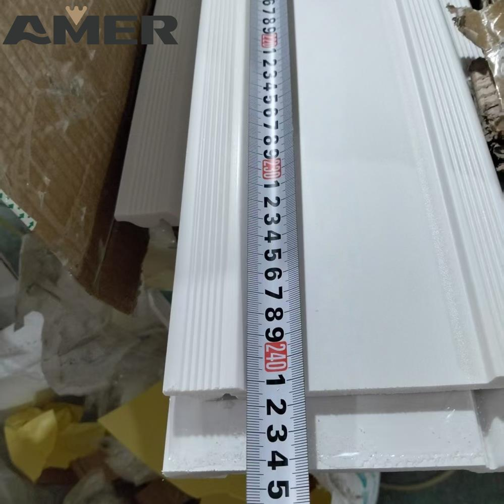 Home Decorative Modern Flooring Polystyrene PS Waterproof Skirting Base Board PVC Baseboard