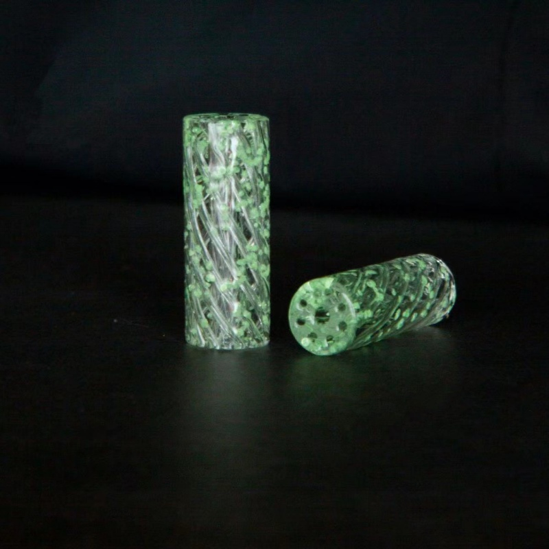 Glass Spiral Shape Cigarette Holder Smoking Pipes Glass Filter Tip