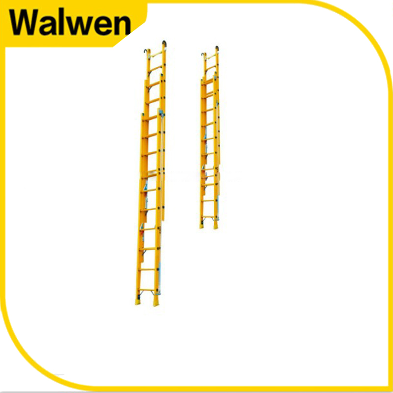 Wholesale Fully Insulation 7m Combination Step Extension Fiberglass Folding Ladder with Rope
