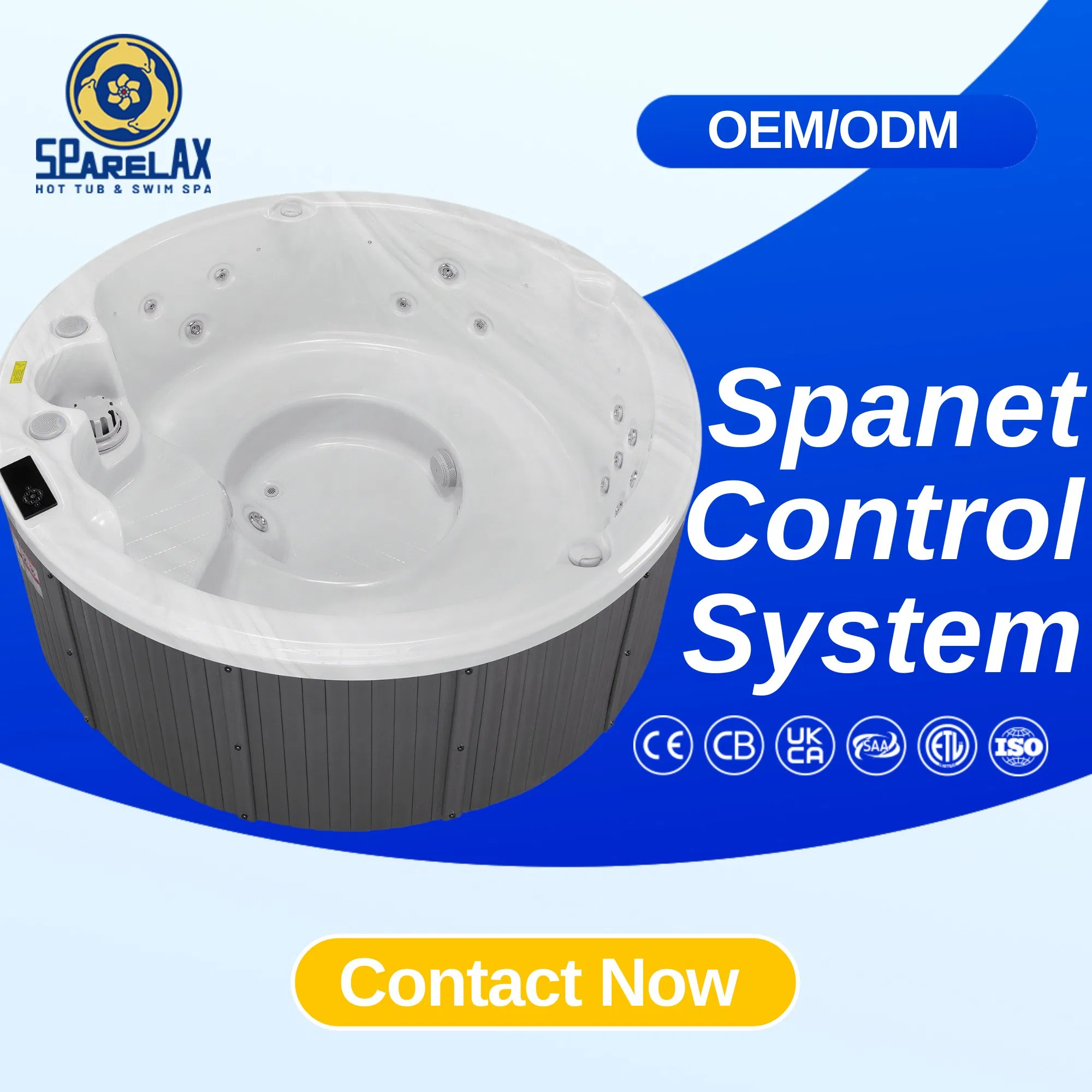 Круглая акриловая ванна Sparelax