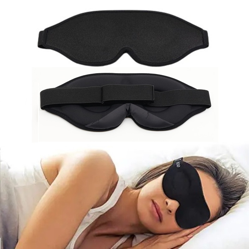 3D Contoured Cup Blindfold Eyemask Nightsleep Eye Cover Eyes Patches
