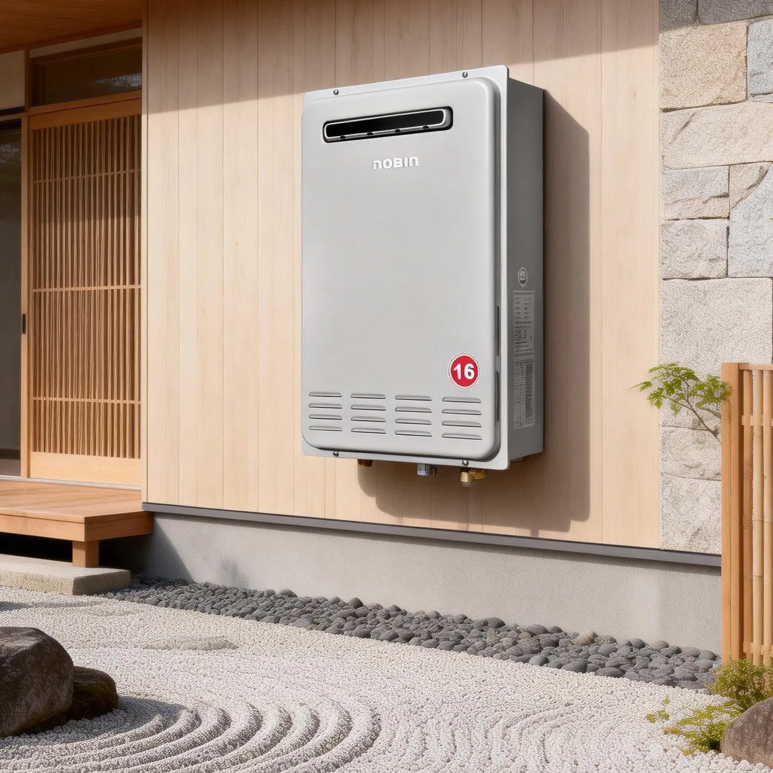 High-Capacity Gas Water Heater: 16L and 30kw Efficiency