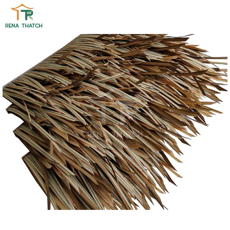 Factory Wholesale Cheap Artificial Thatched Ceiling Fire Resistant Tiki Bar Thatch
