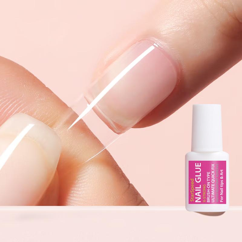 Nail Salon 15g Fast Drying Nail Glue Finger Nail Polish Brush on Glue