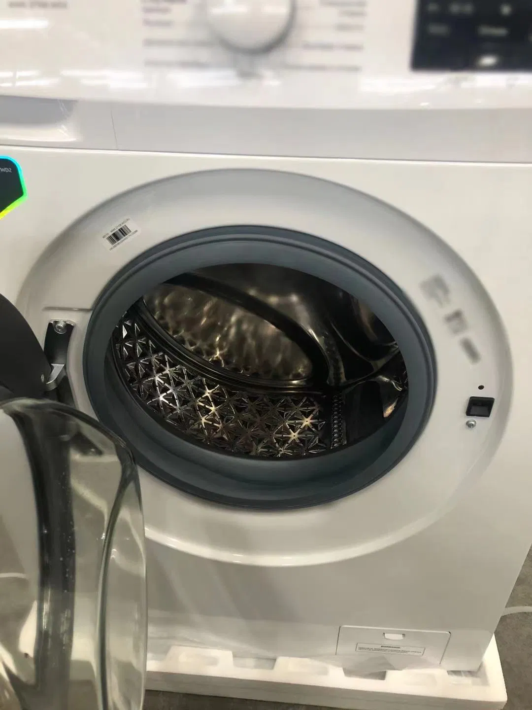 White Household Single Tub Fully Automatic Front Loading Washing Machine