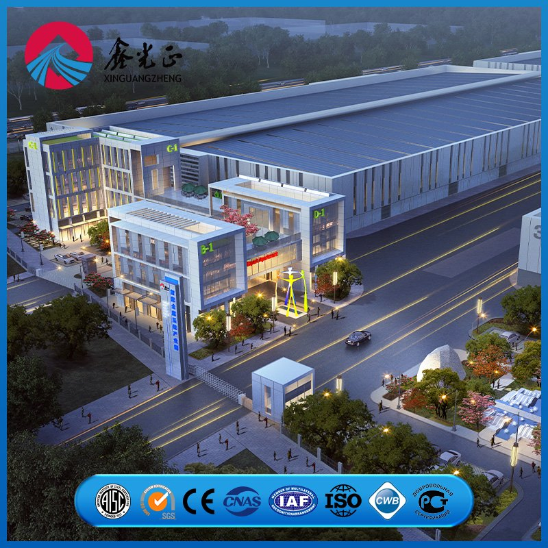 Structural Reinforcement Heavy Duty Pipe Suspension Support Unit Metal Prefab/Prefabricated Steel Structure Multi-Story/High-Rise Office Building