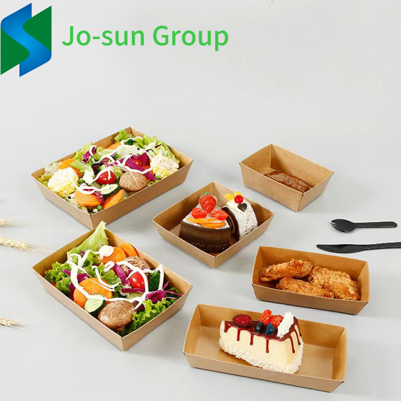 Take Away Disposable Custom Kraft Brown Gift Paper Salad Packing Box for Lunch Cake