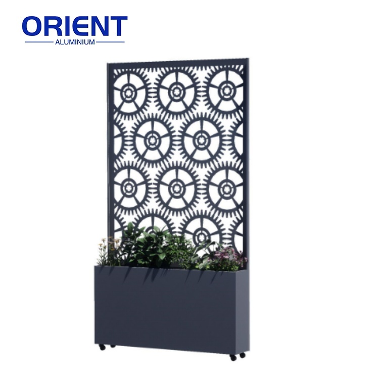 Горшки алюминиевые квадратные большие уличные