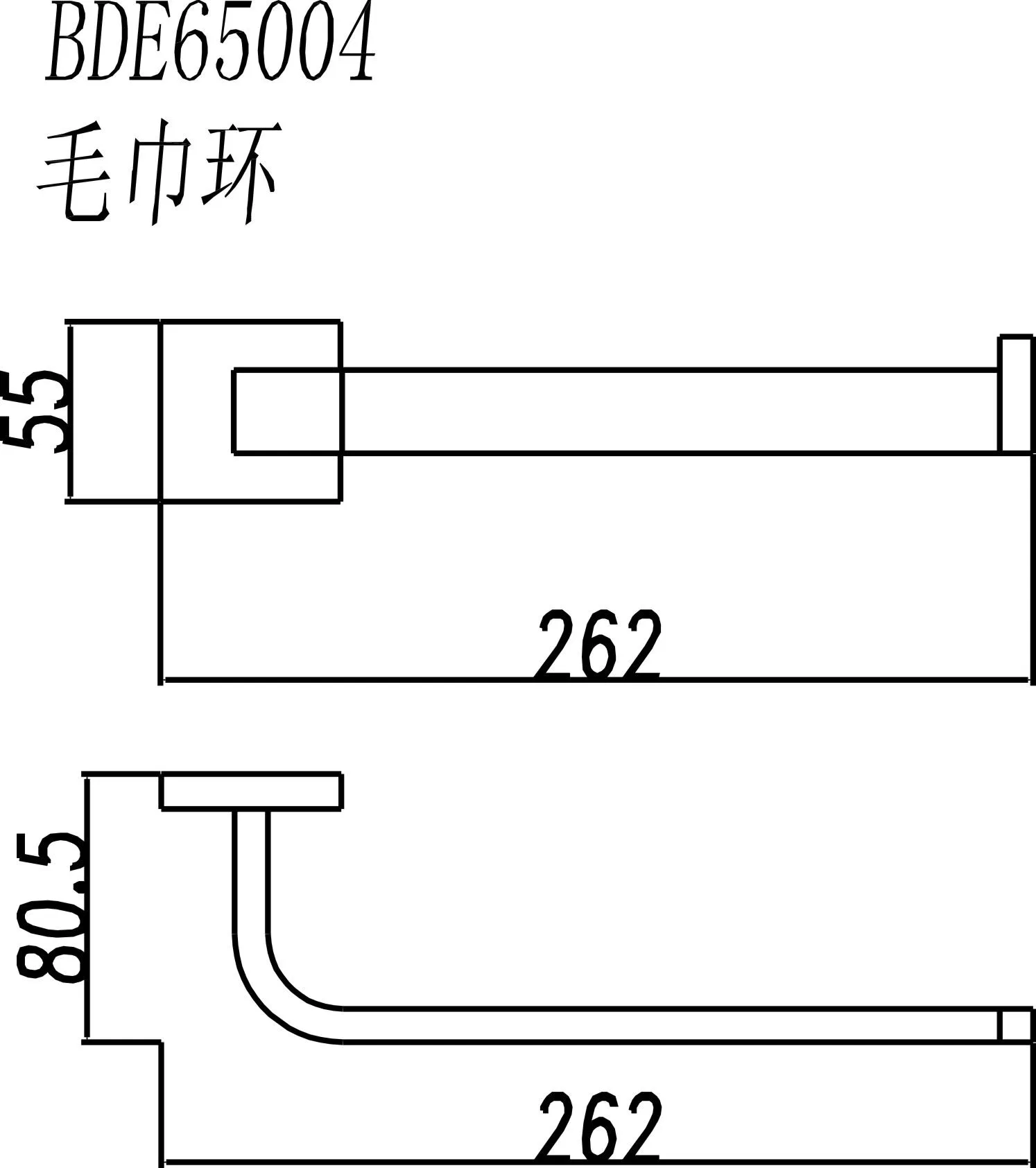 Настенное кольцо для полотенца из нержавеющей стали 304