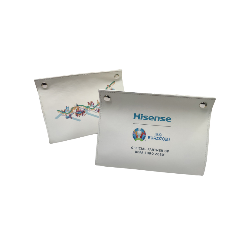 Custom Promotion Gift PU Leather Non-Woven Fabric Tissue Bag