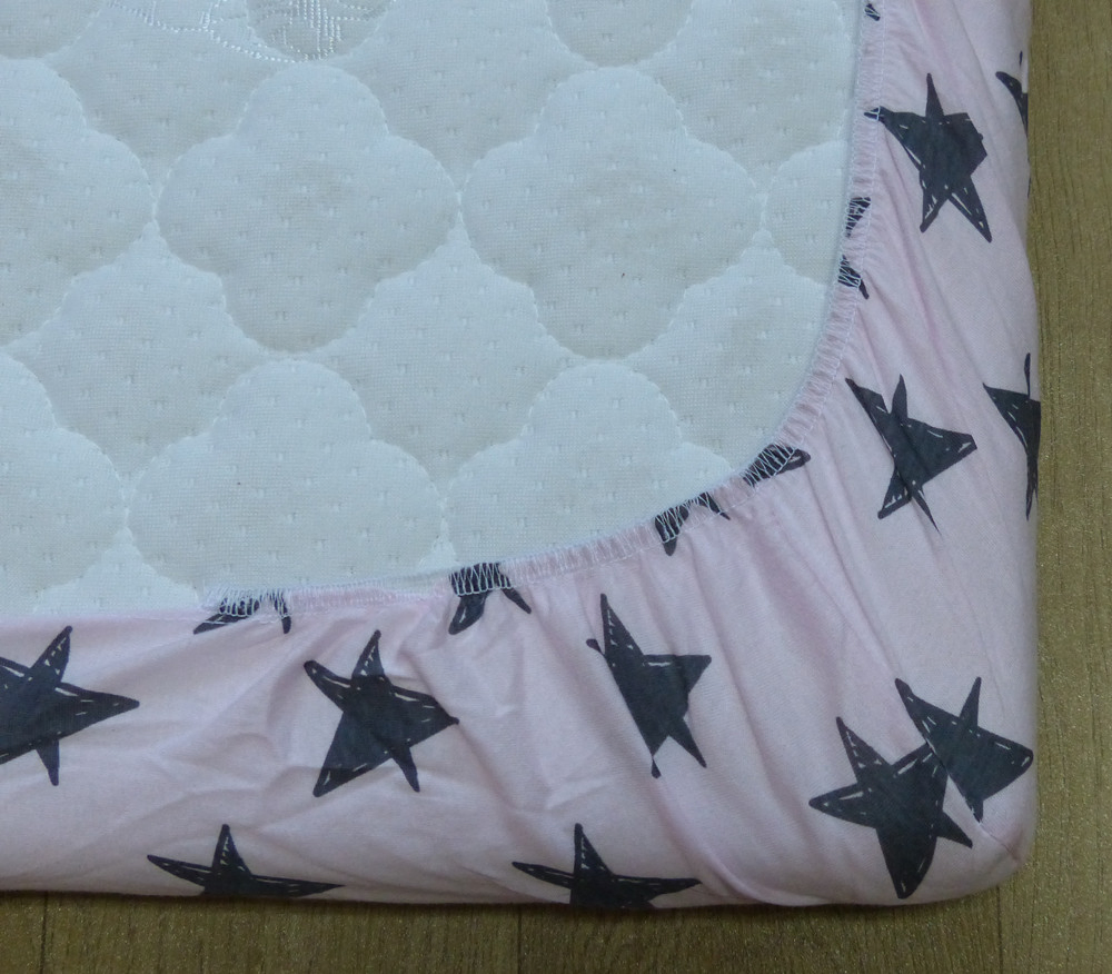 Custom Designs Elastic Crib Sheet 100% Cotton Jersey Baby Fitted Sheet