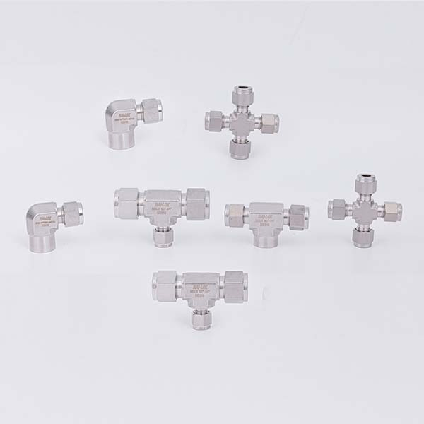 Nai-Lok SS316L Long Reducing Tee UHP Weld Fitting for Specialty Gas & Vacuum Equipment