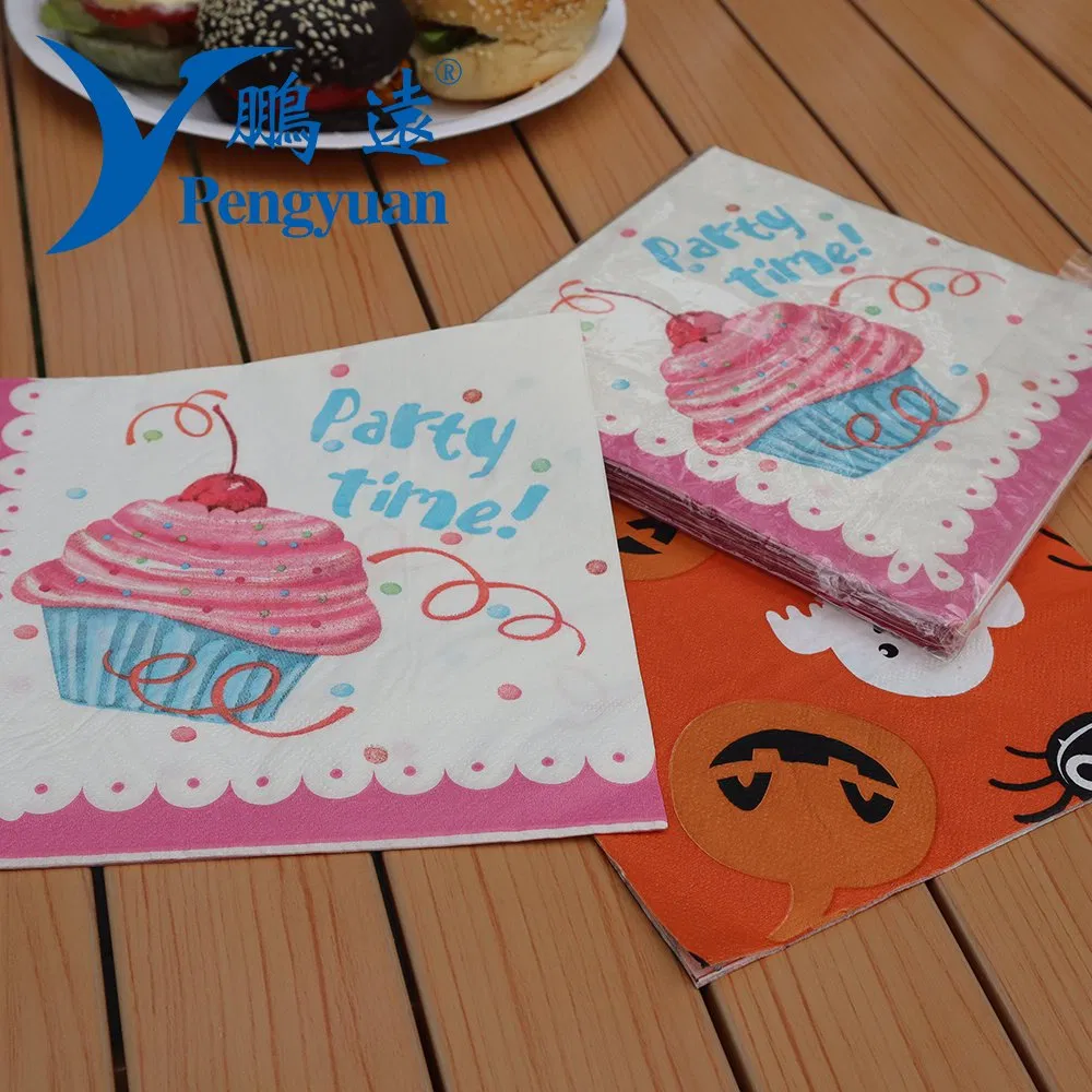 Customized Birthday Party Color Printed Paper Napkin