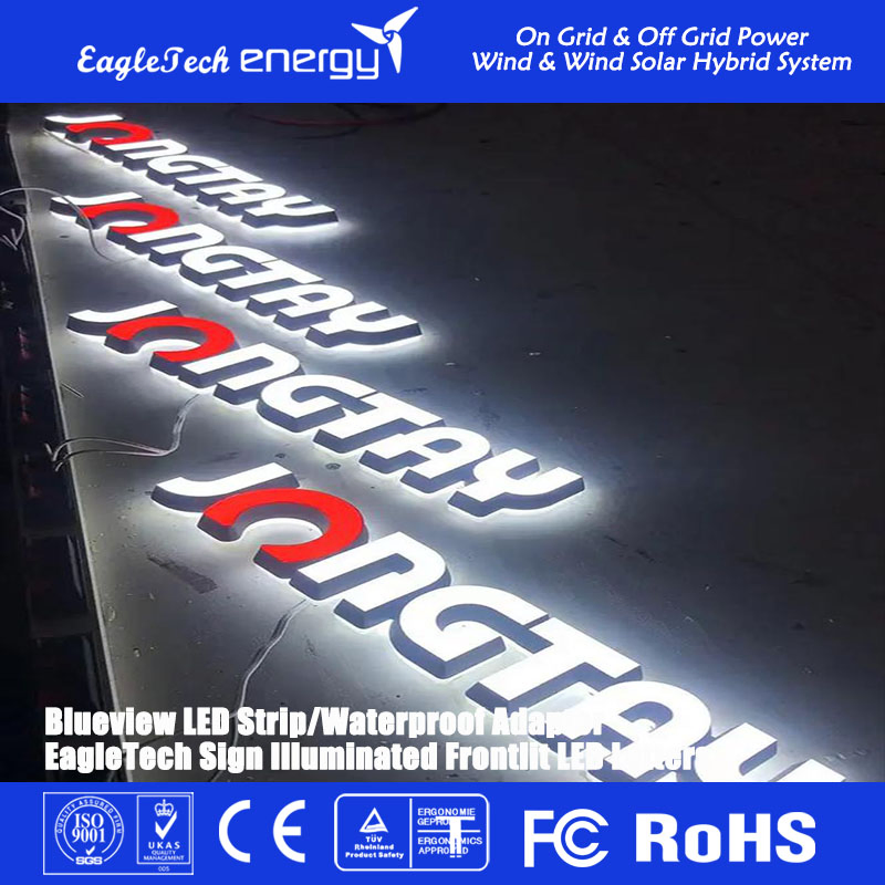Outdoor Advertising LED Signs Frontlit Illuminated LED Letters Custom Sign