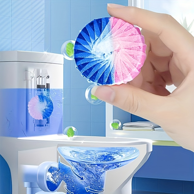Bubble Pink Blue Two-Color Toilet Cleaner
