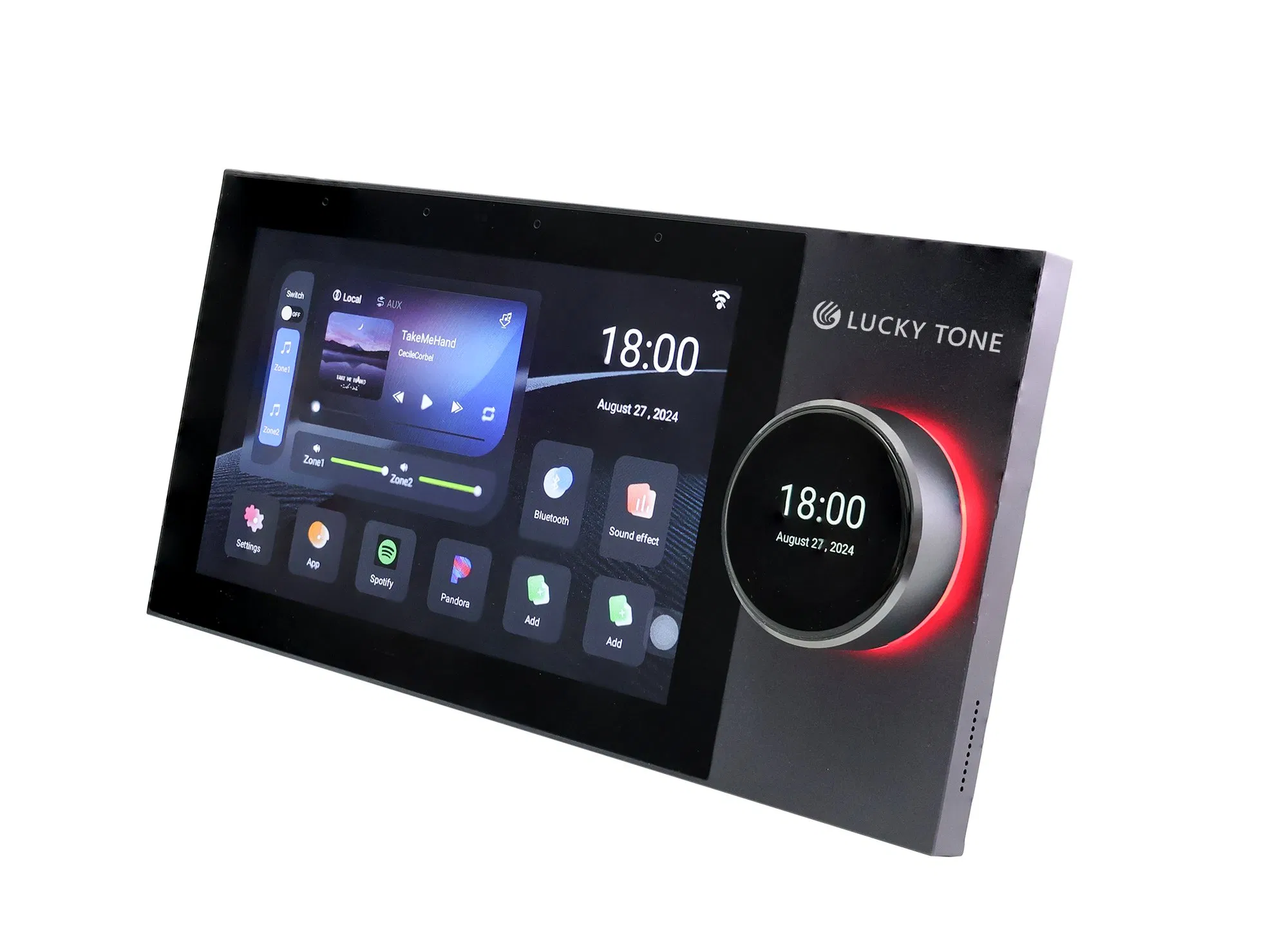 7-Inch Bluetooth Wall Amplifier 8*25W with Tuya/Zigbee