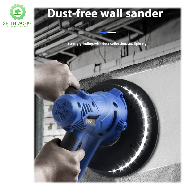 Electric Power Corded Random Orbital Sander with Dust Bag for Woodworking Wall Metal Hand Hold Orbit Sander