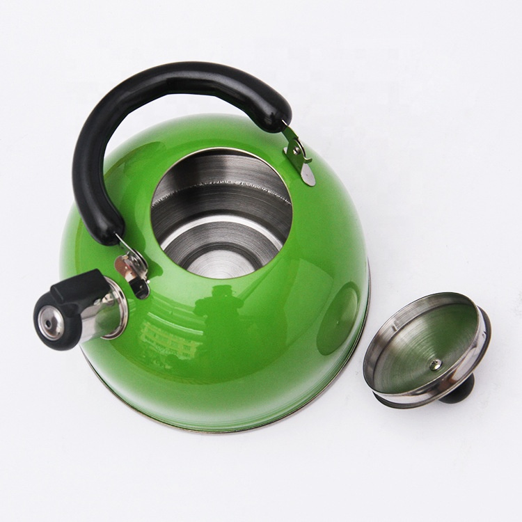 Factory Colorful Smart Stovetop Cooker No Electric Boiler Stainless Steel Whistling Water Kettle