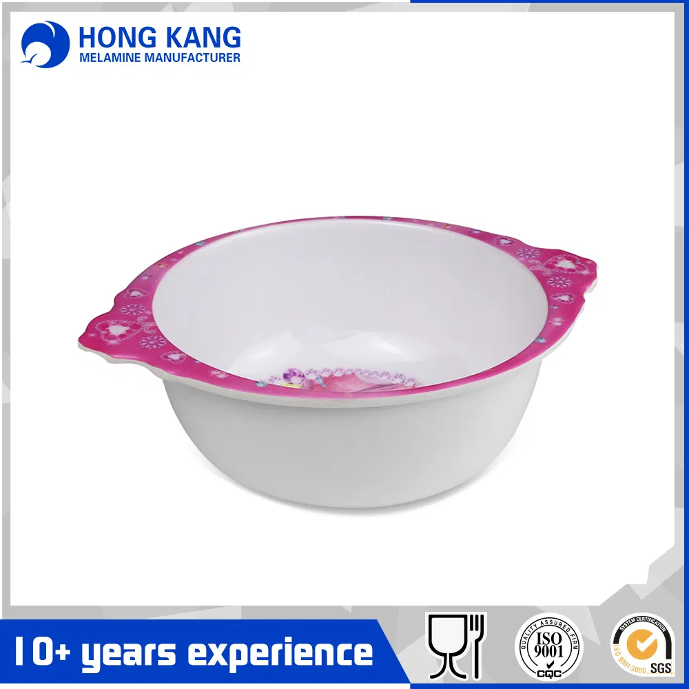 Custom Logo Eco-Friendly Bicolor Melamine Tableware Noodle Bowl