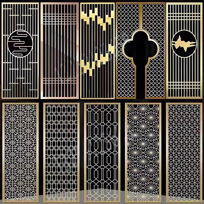 Laser Cut Room Metal Divider 304 Stainless Steel Screens for Interior Partition