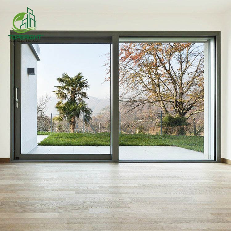 Basic Customization Florida Approved Hurricane Impact Patio Sliding Doors and Windows Double Glazed High Quality Sliding Door for Houses