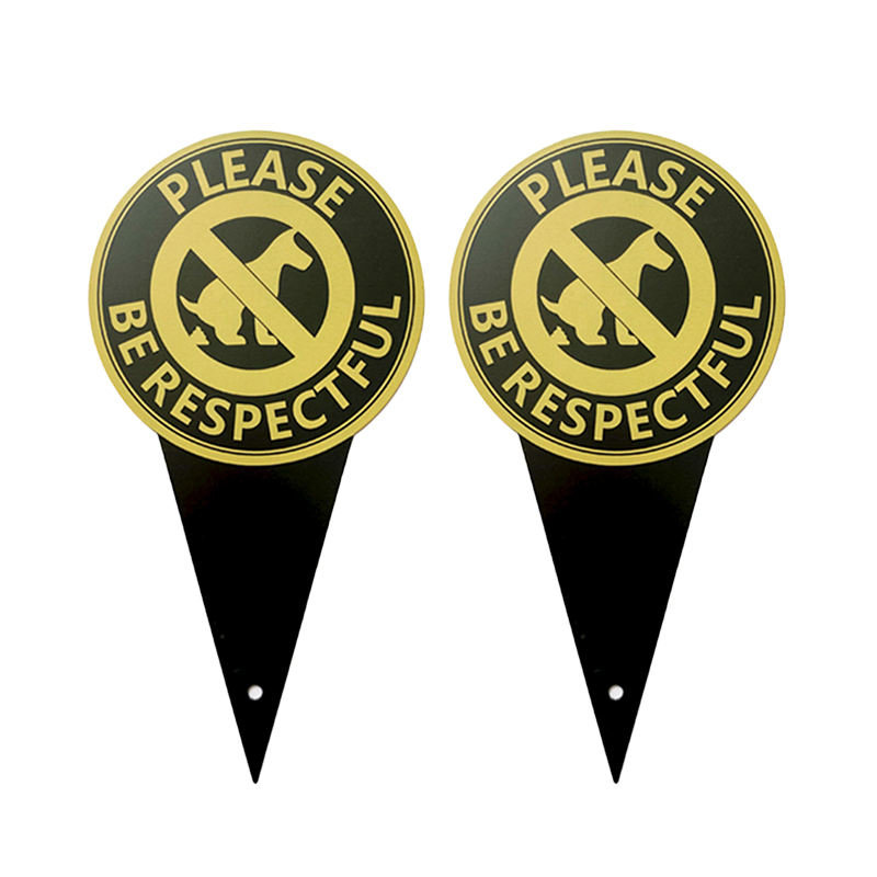 No Dog Poop Sign From Pooping on Your Lawn Sign Politely Reads Please Be Respectful