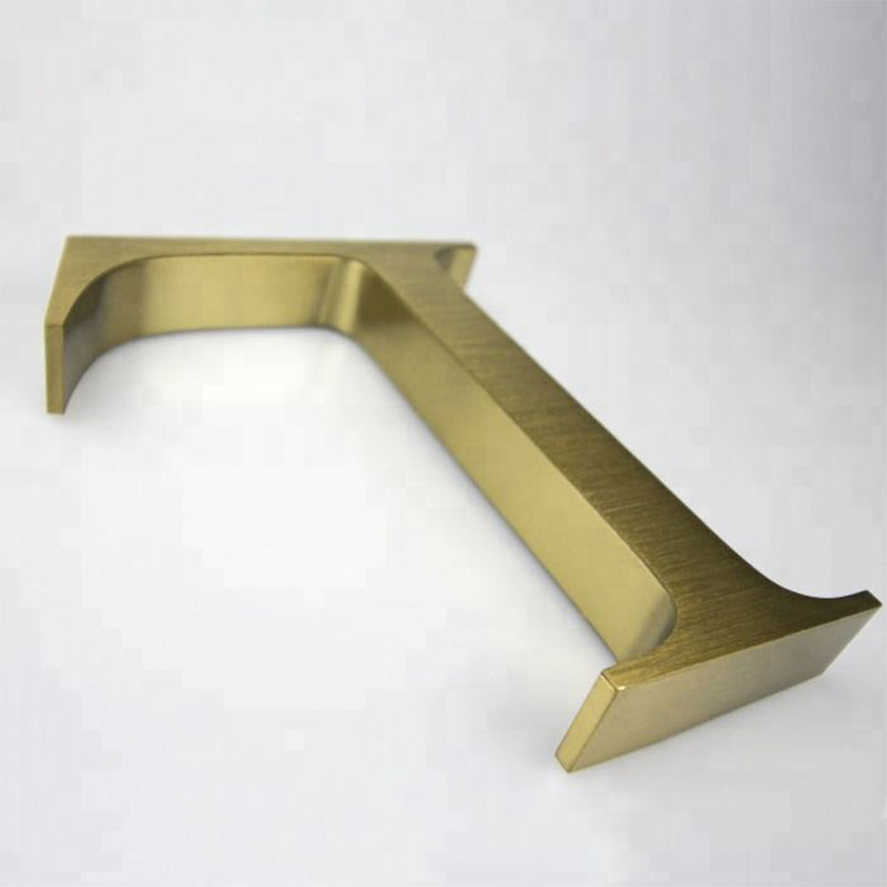 Stainless Steel Fabricated Letter Brass Plating Channel Letters