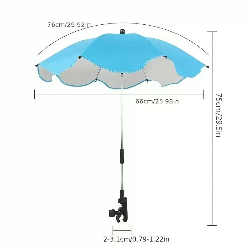 Cross-Border Wholesale Outdoor Stalls Large Umbrellas Sunscreen Rainproof Patio Parasol