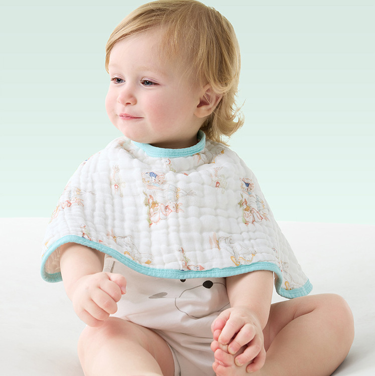 Custom OEM Top Quality Seersucker Burp Cloths for Baby Safe Certified Breathable Burping Cloth with Unique Patterns