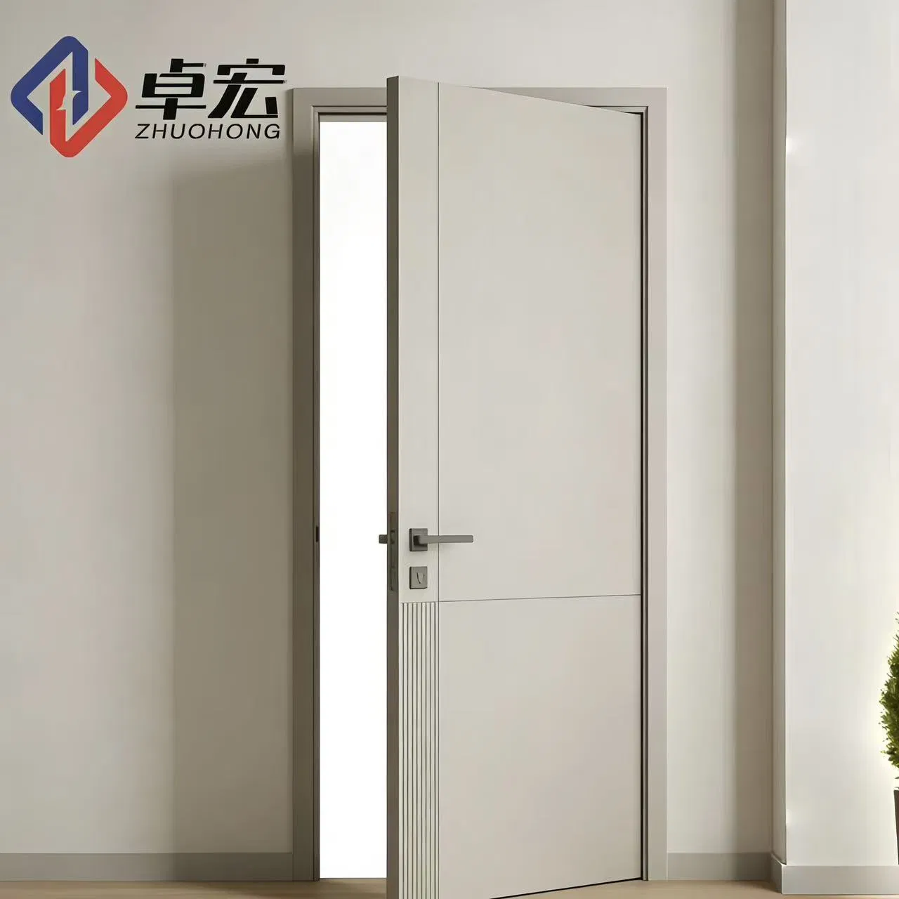 Wooden Fire Door - Postmodern Design with ISO9001 Certification Included